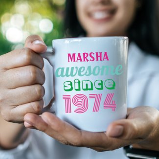 Custom Funny 50th birthday quote coffee mug