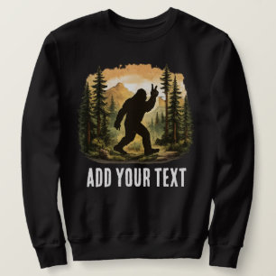 Custom Funny Bigfoot Sasquatch Design - Personaliz Sweatshirt