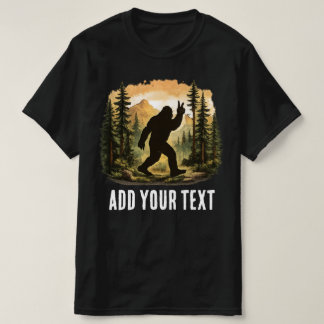 Custom Funny Bigfoot Sasquatch Design - Personaliz T-Shirt