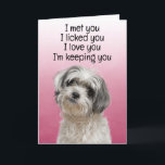 Custom Funny Birthday Card Shih Tzu<br><div class="desc">Shih Tzu Funny Birthday Card
Customization options: Change the occasion,  who the card is from (your dog's name),  who the card is for (eg,  Mom,  Dad,  Nan,  Gran,  hooman brother or sister,  etc.). You can also change the dog's image if you like,  font and color or the background color.</div>