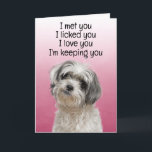 Custom Funny Birthday Card Shih Tzu<br><div class="desc">Shih Tzu Funny Birthday Card
Customization options: Change the occasion,  who the card is from (your dog's name),  who the card is for (eg,  Mom,  Dad,  Nan,  Gran,  hooman brother or sister,  etc.). You can also change the dog's image if you like,  font and color or the background color.</div>