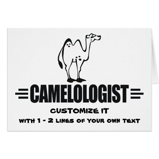 Custom Funny Camel Cards (Front Horizontal)