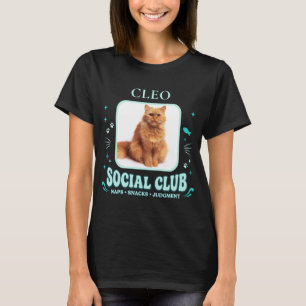 Custom Funny Cat Photo & Name T-Shirt