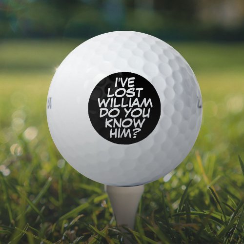 Custom Funny Comic Book Lost Golf Balls