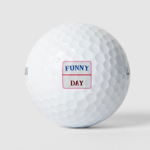 Custom funny day golf ball birthday gifts 