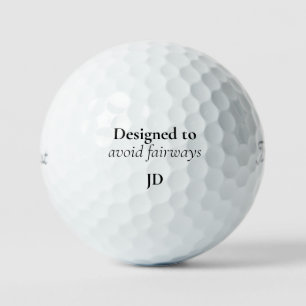 Custom Funny Designed  to Avoid Fairways Titleist Golf Balls
