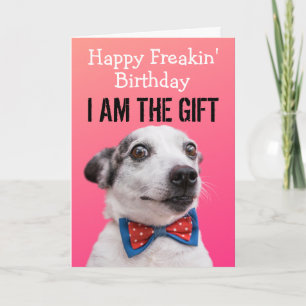 Custom Funny Dog Birthday Card 