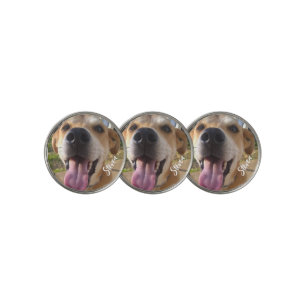 Custom Funny Dog Photo Personalized Golf Ball Marker