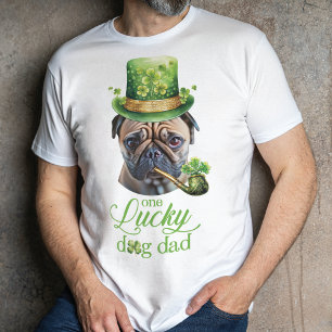 Custom Funny Dog photo St. Patrick's Day T-Shirt