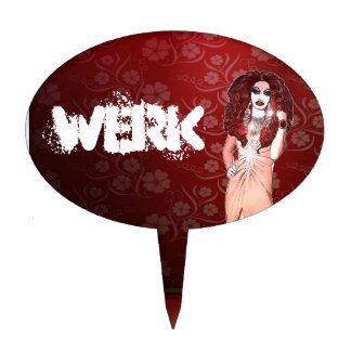 Custom Funny Drag Queen Cake Topper