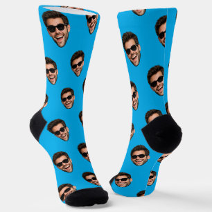Custom Funny Face Photo All Over Print Socks 