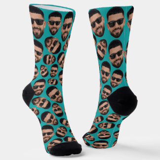Custom Funny Face Photo All Over Socks