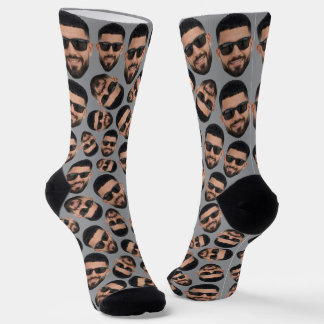 Custom Funny Face Photo All Over Socks