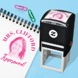 Custom Funny Face Photo Teacher Approval Rubber Self-inking Stamp<br><div class="desc">Custom Funny Face Photo Teacher Approval Rubber Self-inking Stamp—Create a small square custom rubber self-inking stamp with your own lovely face! Great for grade / Elementary School Teachers, Assistants, and Substitutes who like to add a little quirky spin to their curriculum for fun. *TIP1: For best results, upload a photo...</div>