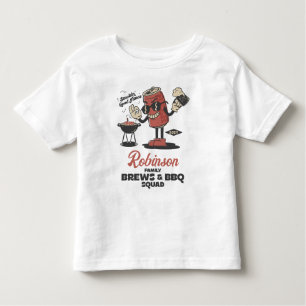 Custom Funny Family Barbeque Group Matching  Toddler T-shirt