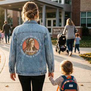 Custom Funny Gifts for Busy Working Single Moms Denim Jacket
