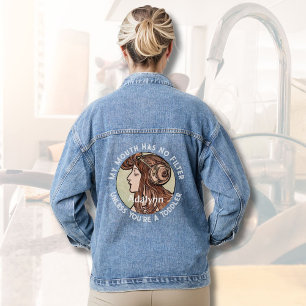 Custom Funny Gifts for Busy Working Single Moms Denim Jacket