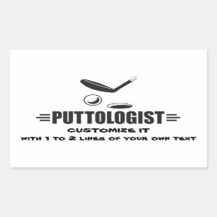 Custom Funny Golf Rectangular Sticker