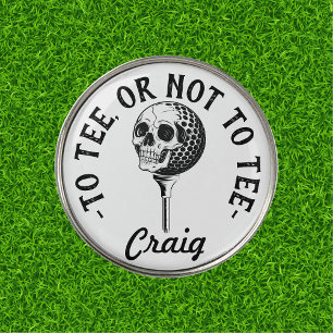 Custom Funny Golfer Quote Simple Golf Ball Marker