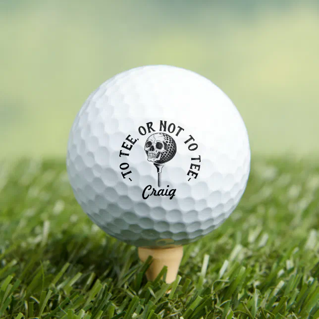 Custom Funny Golfer Quote Simple Golf Balls