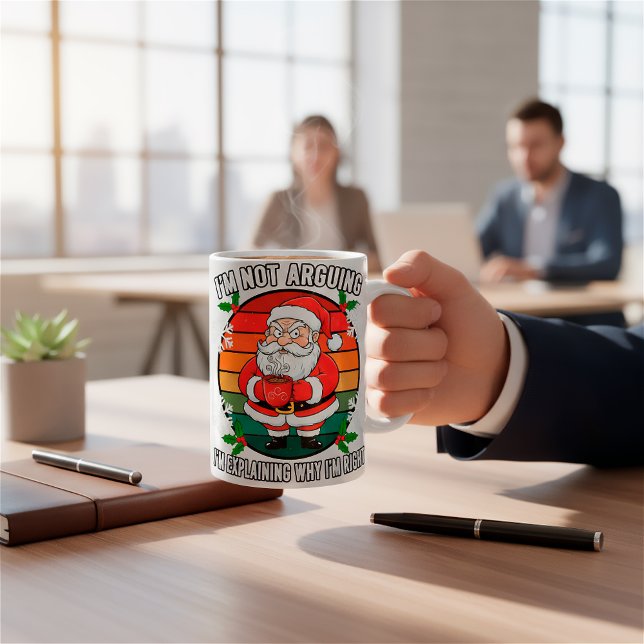 Custom Funny Grumpy Santa Christmas Coffee Mug (Creator Uploaded)