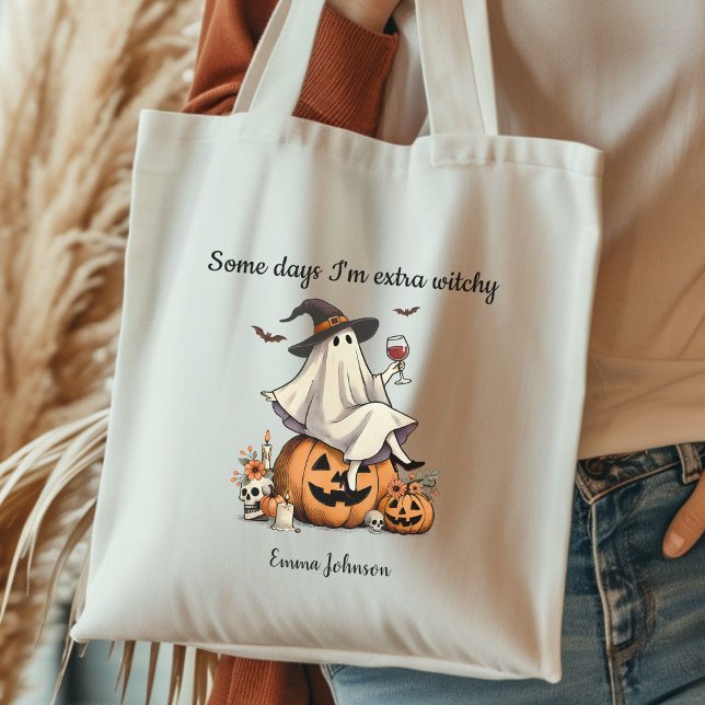 Custom Funny Halloween Tote Bag for Women (Creator Uploaded)