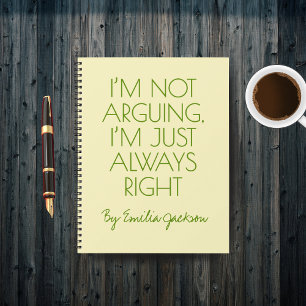 Custom Funny Journal for Attorneys, & Law Students