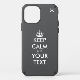 Custom funny Keep Calm Speck iPhone 12 case
