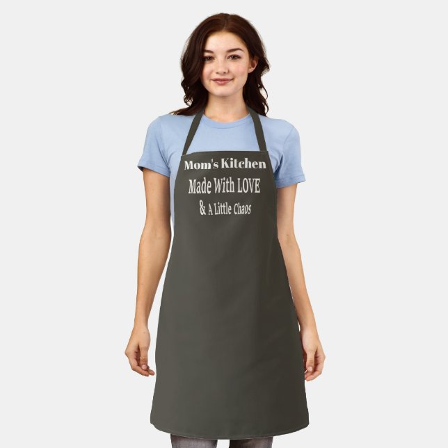 Custom Funny Made With Love Apron (Worn)