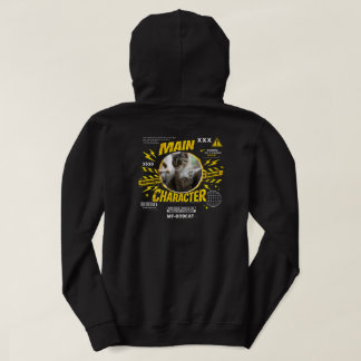 Custom Funny Main Character Cat Lover Gift Hoodie