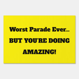 Custom Funny Marathon Cheer Sign