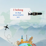 Custom Funny Mens Luggage Tag<br><div class="desc">Life can be so serious sometimes, why not have a little fun? Break the humdrum of a trip to the airport with this custom, funny luggage tag for men. The background is white on both sides. The text is colorful and is easily customized with your own information. Perfect for a...</div>