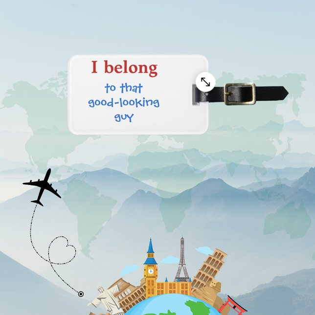 Custom Funny Mens Luggage Tag (Creator Uploaded)