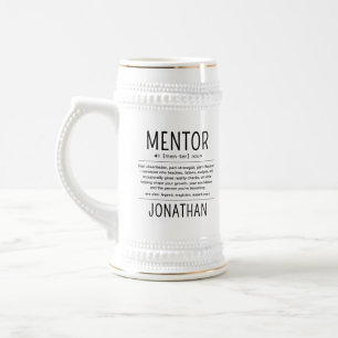 Custom Funny Mentor Coach Adviser Appreciation Beer Stein