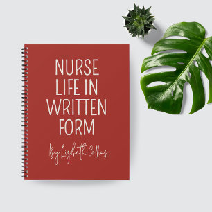 Custom Funny Nurse Life Journal Gift for RN or LPN