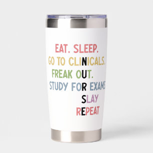 Custom Funny Nursing School student Future Nurse Insulated Tumbler