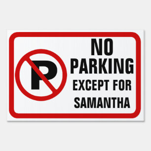 Custom Funny Parking Sign, Personalized Sign