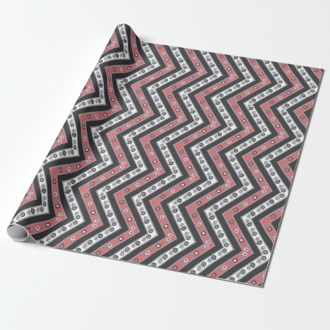 Custom Funny Personalized Gift Bags Wrapping Paper (Unrolled)
