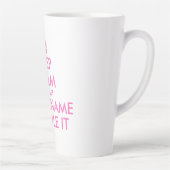 Custom funny pink keep calm and let handle it latte mug (Right)