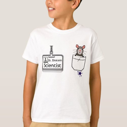 Custom Funny Profession Scientist Name Tag T_Shirt