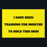 Custom Funny Running Sports Marathon Yard Sign<br><div class="desc">Celebrate and motivate marathon runners with the Custom Funny Running Sports Marathon Yard Sign! Designed for maximum visibility with bold yellow and black colors, this personalized sign lets you add your own witty or encouraging message to cheer on athletes as they race by. Perfect for bringing smiles and support to...</div>
