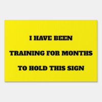 Custom Funny Running Sports Marathon Yard Sign