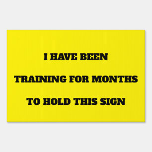 Custom Funny Running Sports Marathon Yard Sign