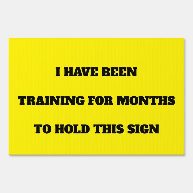 Custom Funny Running Sports Marathon Yard Sign (Front)