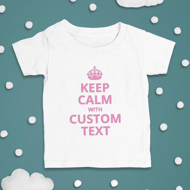 Custom Funny Slogan | Keep Calm Graphic T-Shirt (Creator Uploaded)