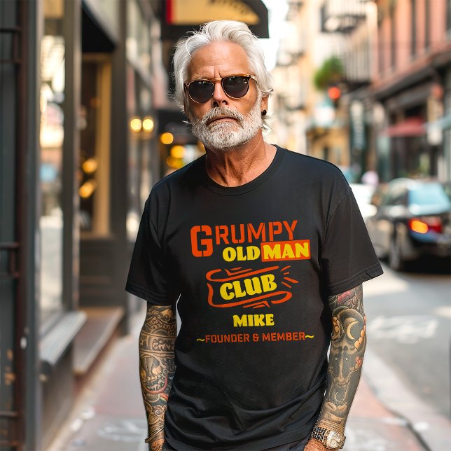 Custom Funny T-Shirt – Grumpy Old Man Club (Creator Uploaded)