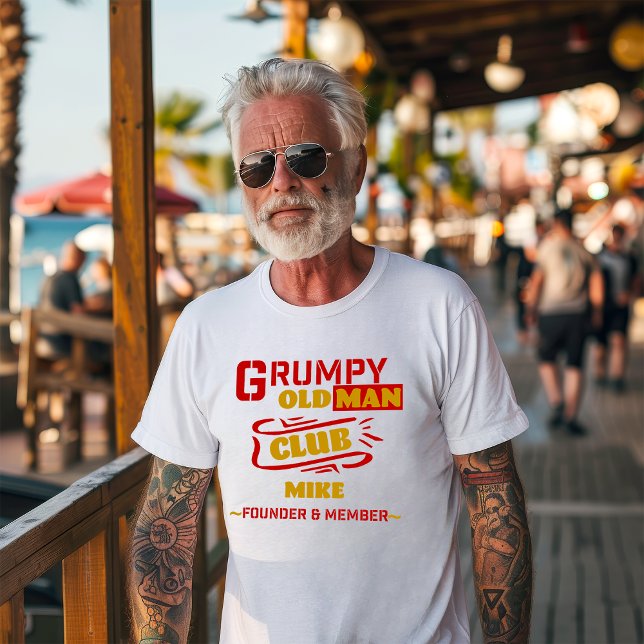 Custom Funny T-Shirt – Grumpy Old Man Club Tri-Blend Shirt (Creator Uploaded)