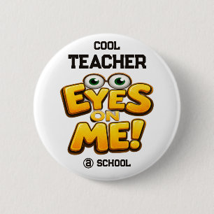 Custom Funny Teacher Gifts Personalized by School Button