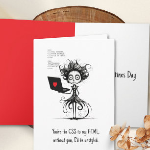Custom Funny Tech Valentine – CSS to HTML Card