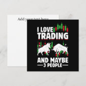 Custom Funny Trading Quote Bull & Candlestick (Front/Back)